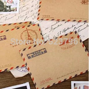 Doprava zadarmo 1 Lot =100 Ks Mini Vintage Papier Obálky Obálky Ročník Mini Obálky Farebné Obálky