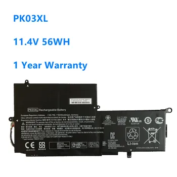 PK03XL Notebook Batérie pre HP Spectre Pro X360 Spectre 13 HSTNN-DB6S 6789116-005 PK03XL 11.4 V 56WH