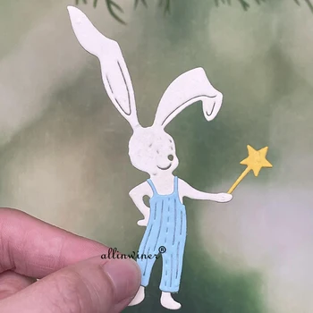 Nové Bunny star Rezanie Kovov Zomrie Šablón Pre DIY Scrapbooking Dekoratívne Razba Remeselníci Die Rezanie Šablóny