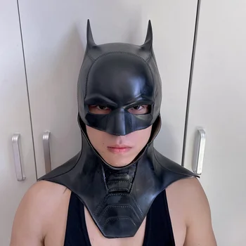 Bruce Wayne Cosplay Bat Latex Maska Superhrdina Film Cosplay Kostým Halloween Party Doplnky